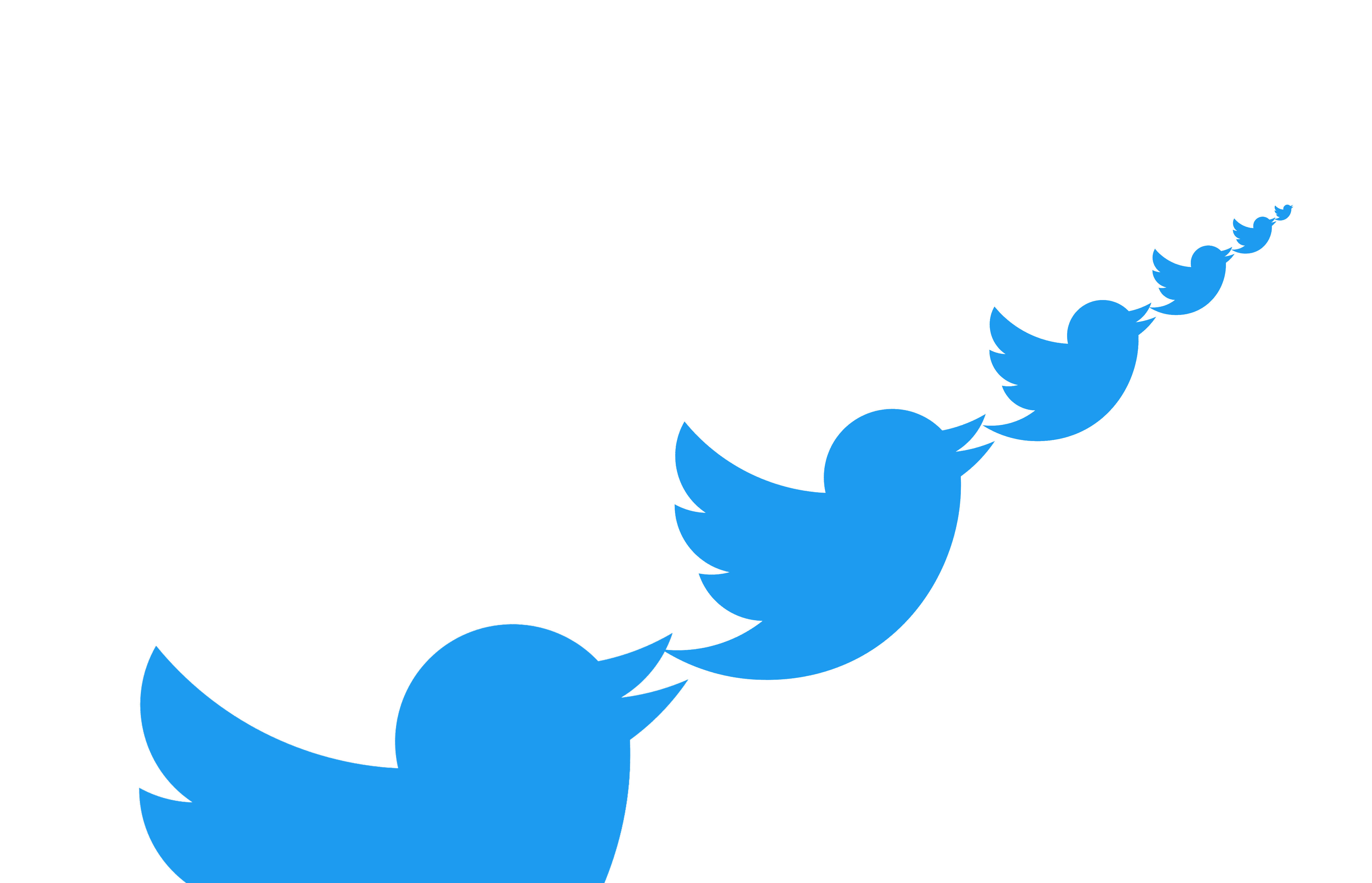 Classic Logo of Twitter intertwined