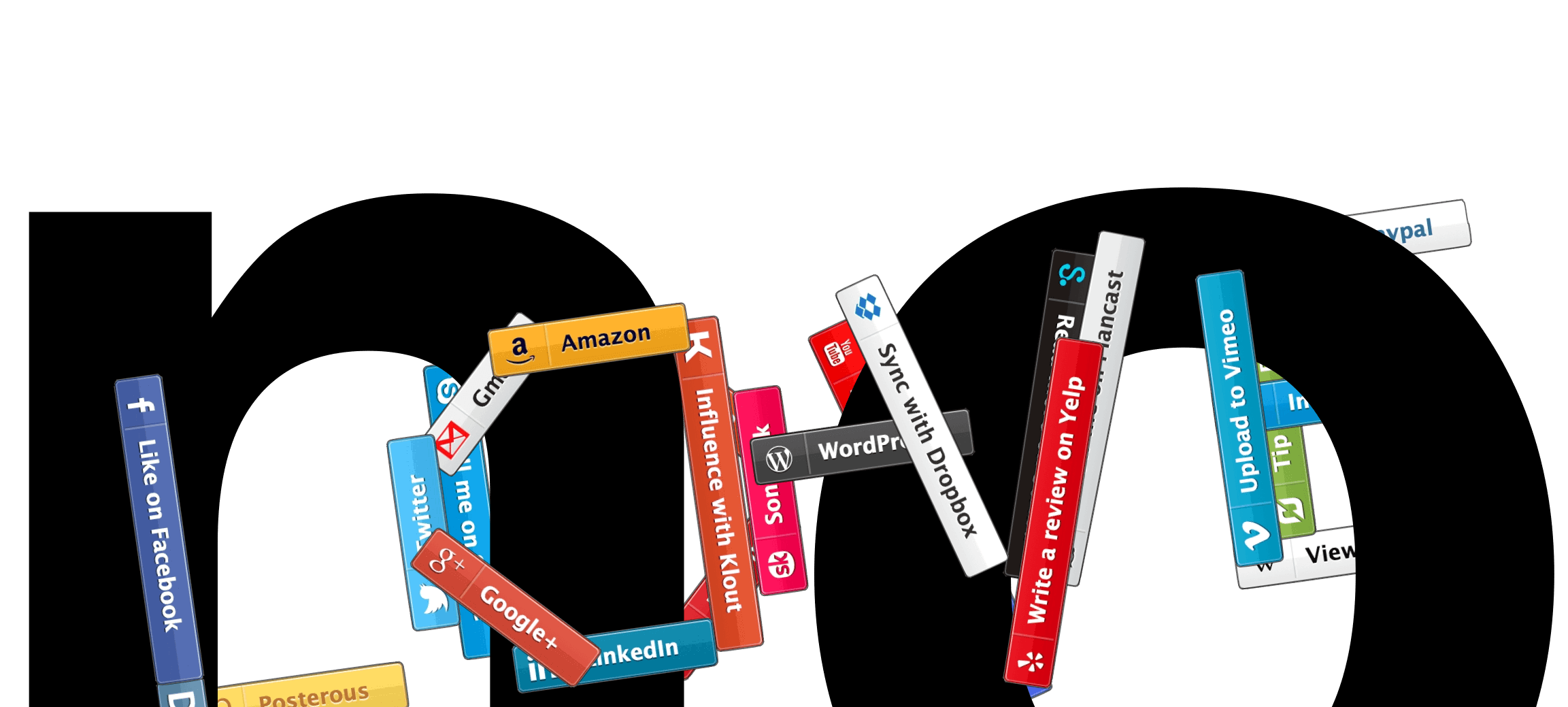 \"no LOVE\" written with social media buttons