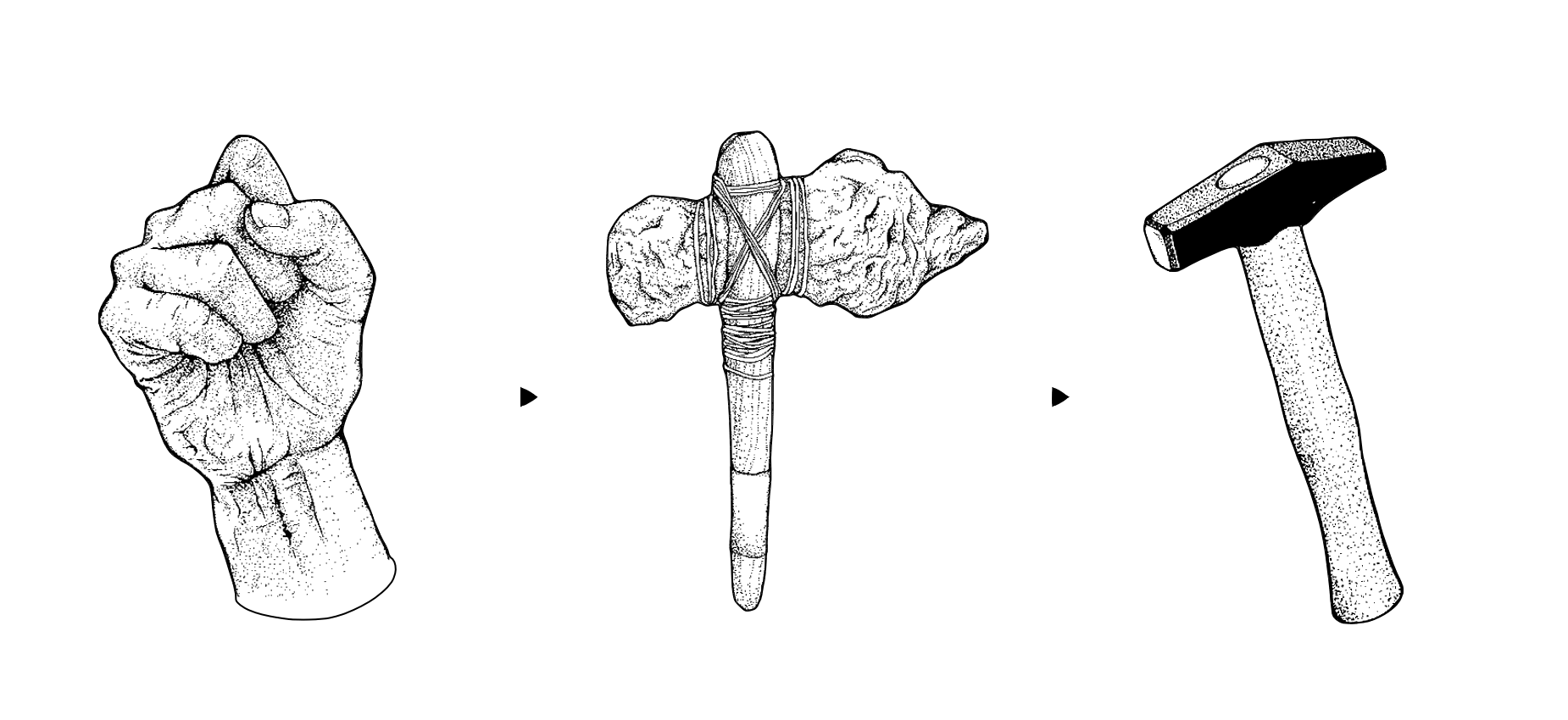 Forging the hammer white