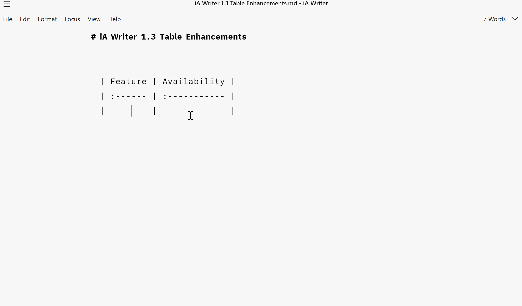 Gif showing how to make a smart table in Writer