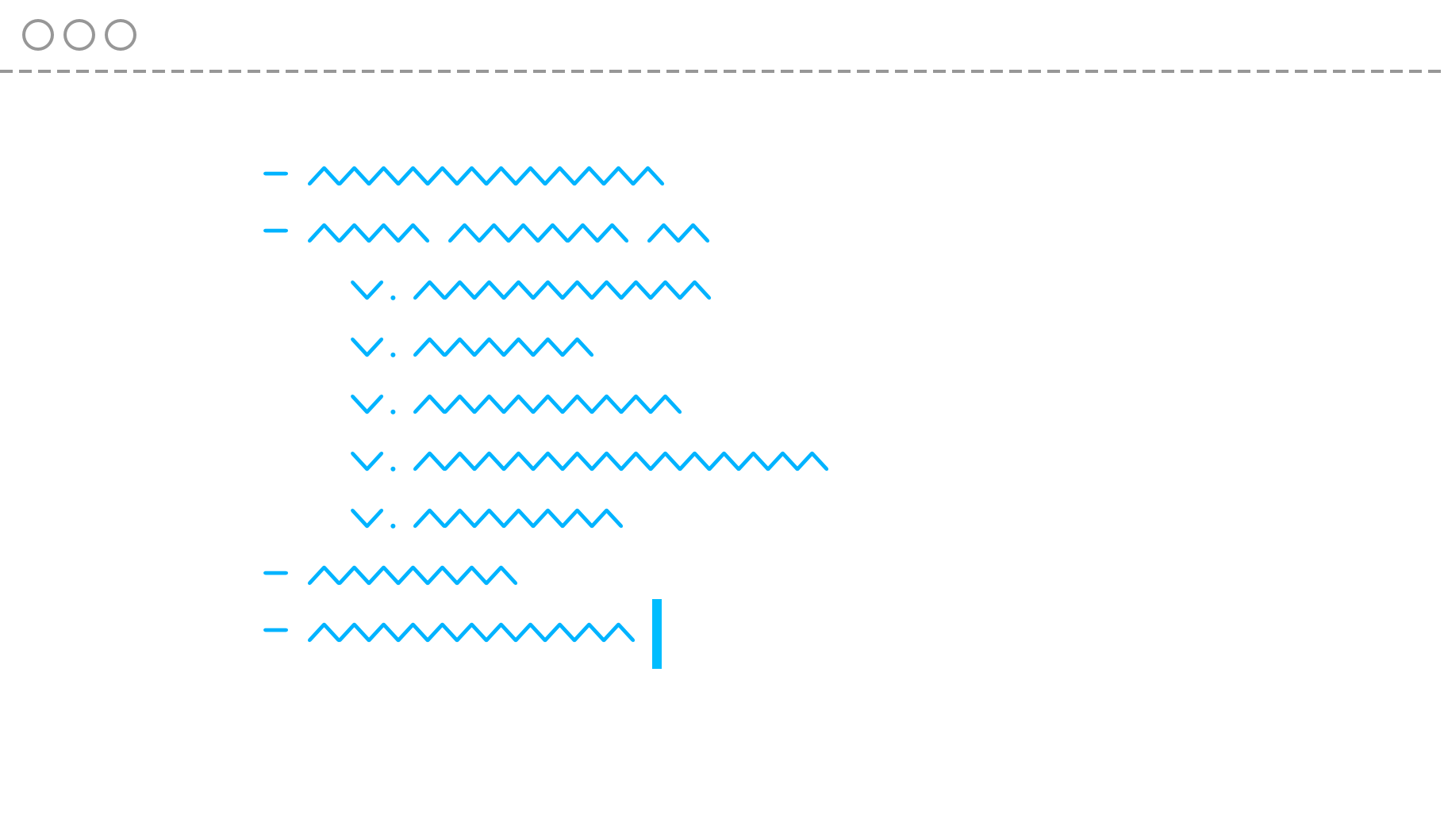 illustration of a document outline (structure) in iA Presenter