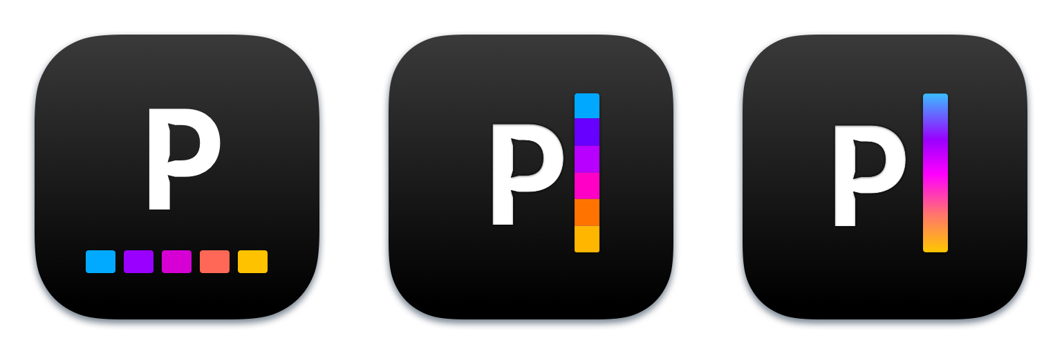 image of 3 finalist for iA Presenter app icon