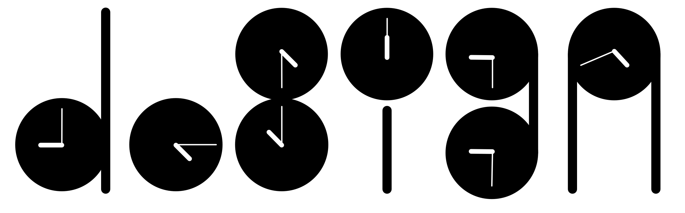 illustration of clocks symbolizing that design takes time