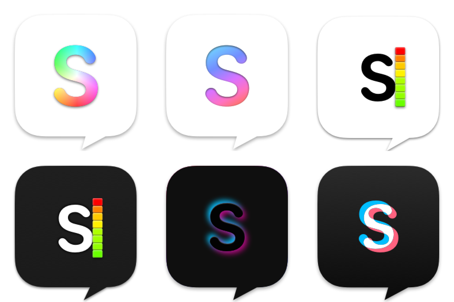 sample app icons for "iA Speaker" app