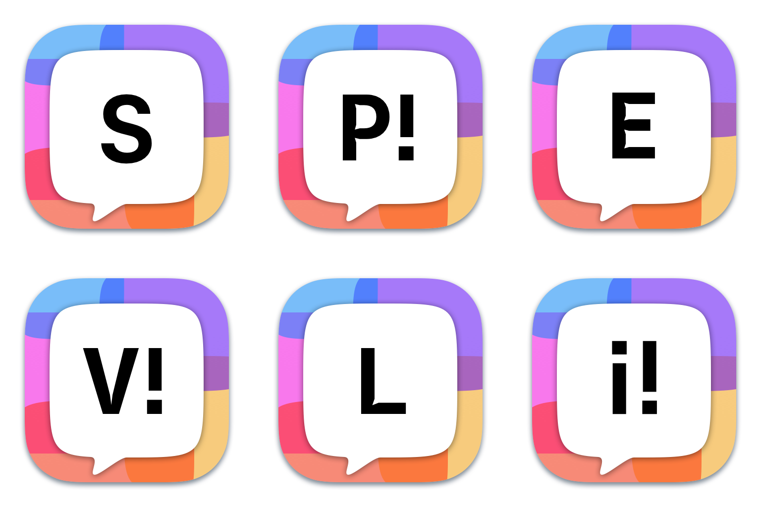 assorted iA logos for an unnamed app (eventually iA Presenter)