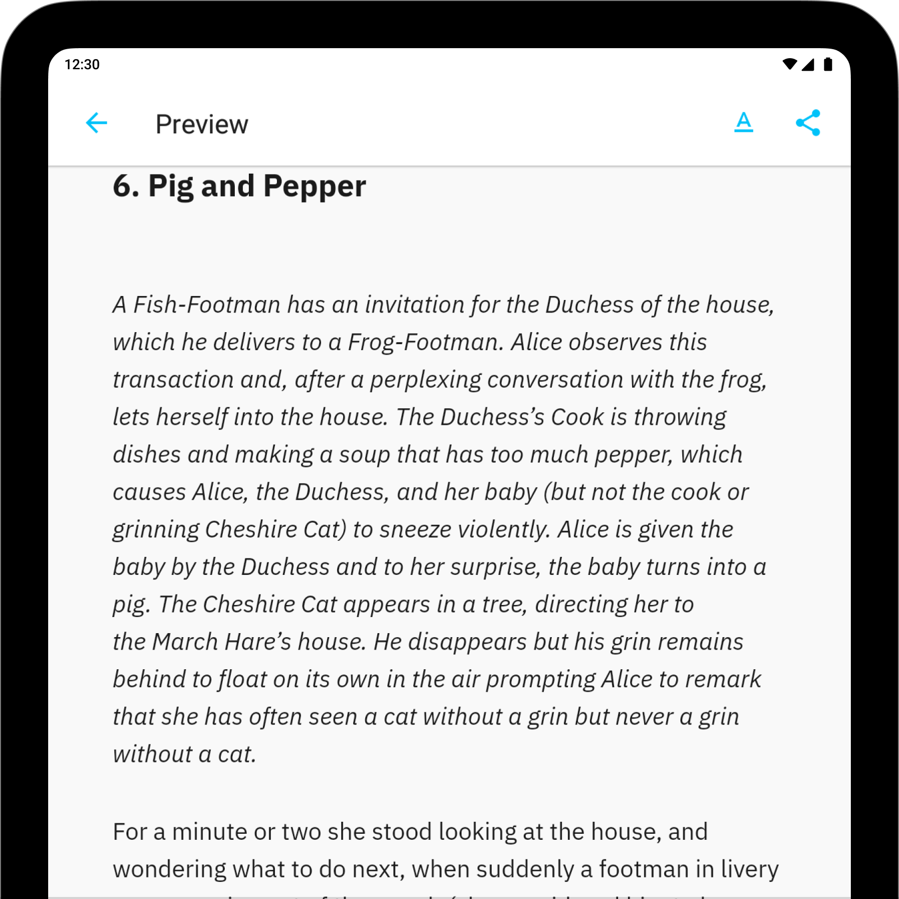 Modify the Preview Android