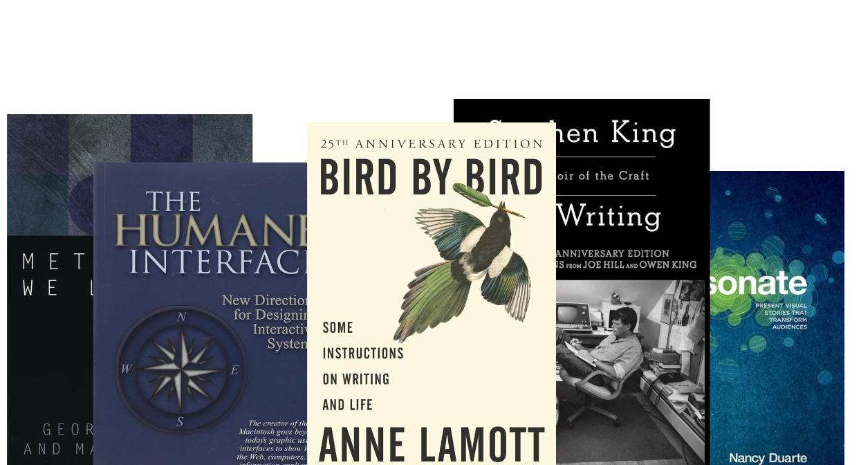 book covers of books that shaped iA