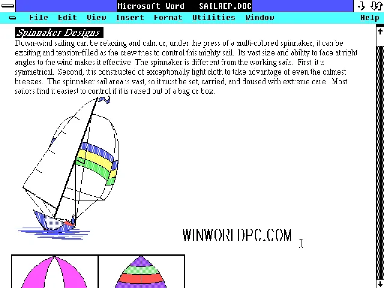 MS Word for Windows 1. 1989
