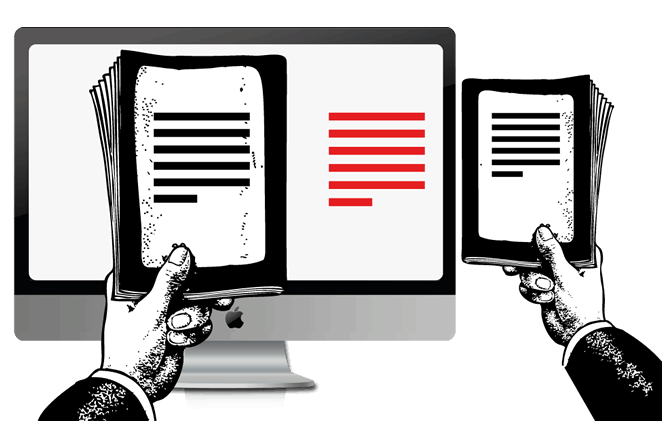 Responsive typography reading distance