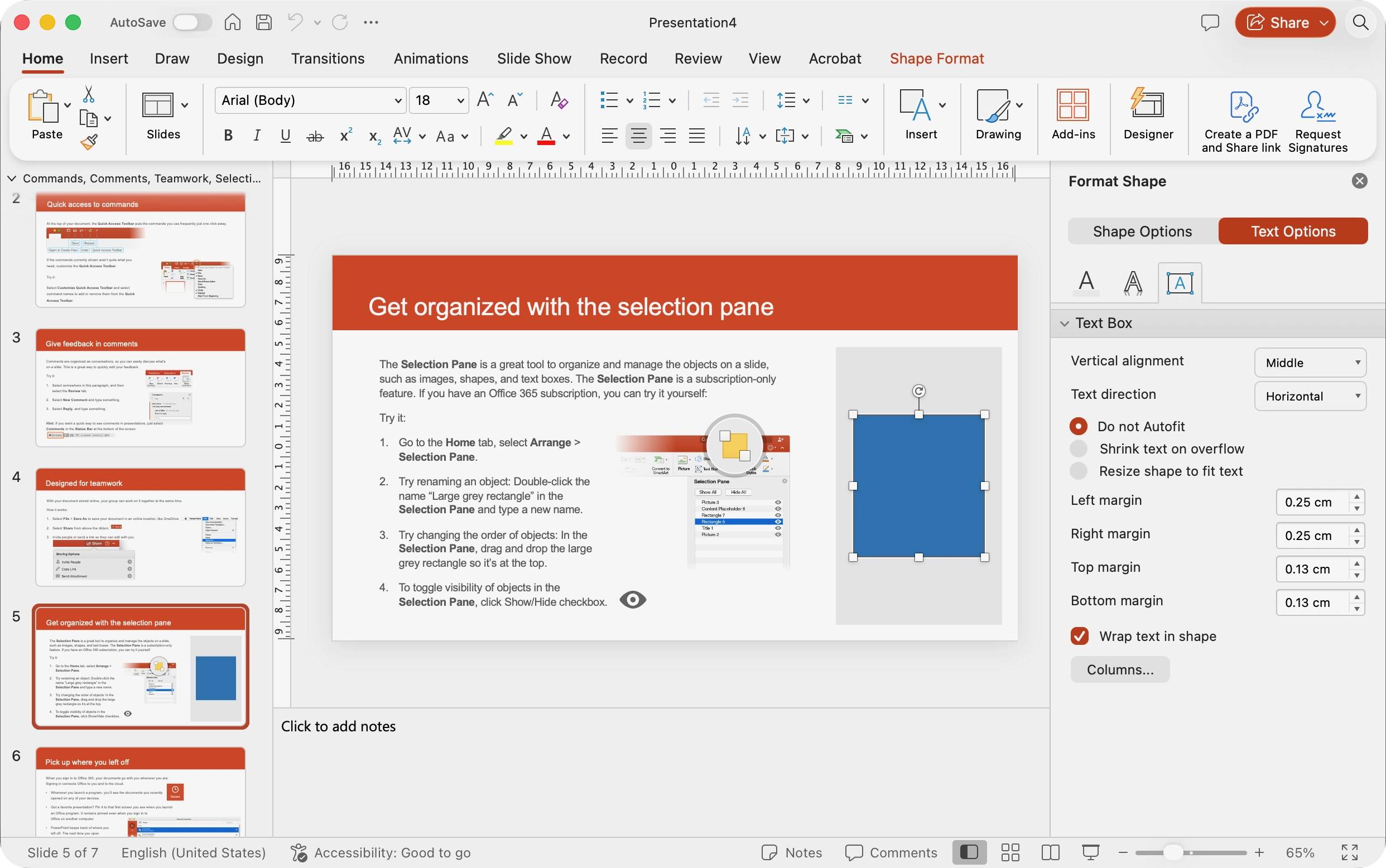 PowerPoint in light mode.