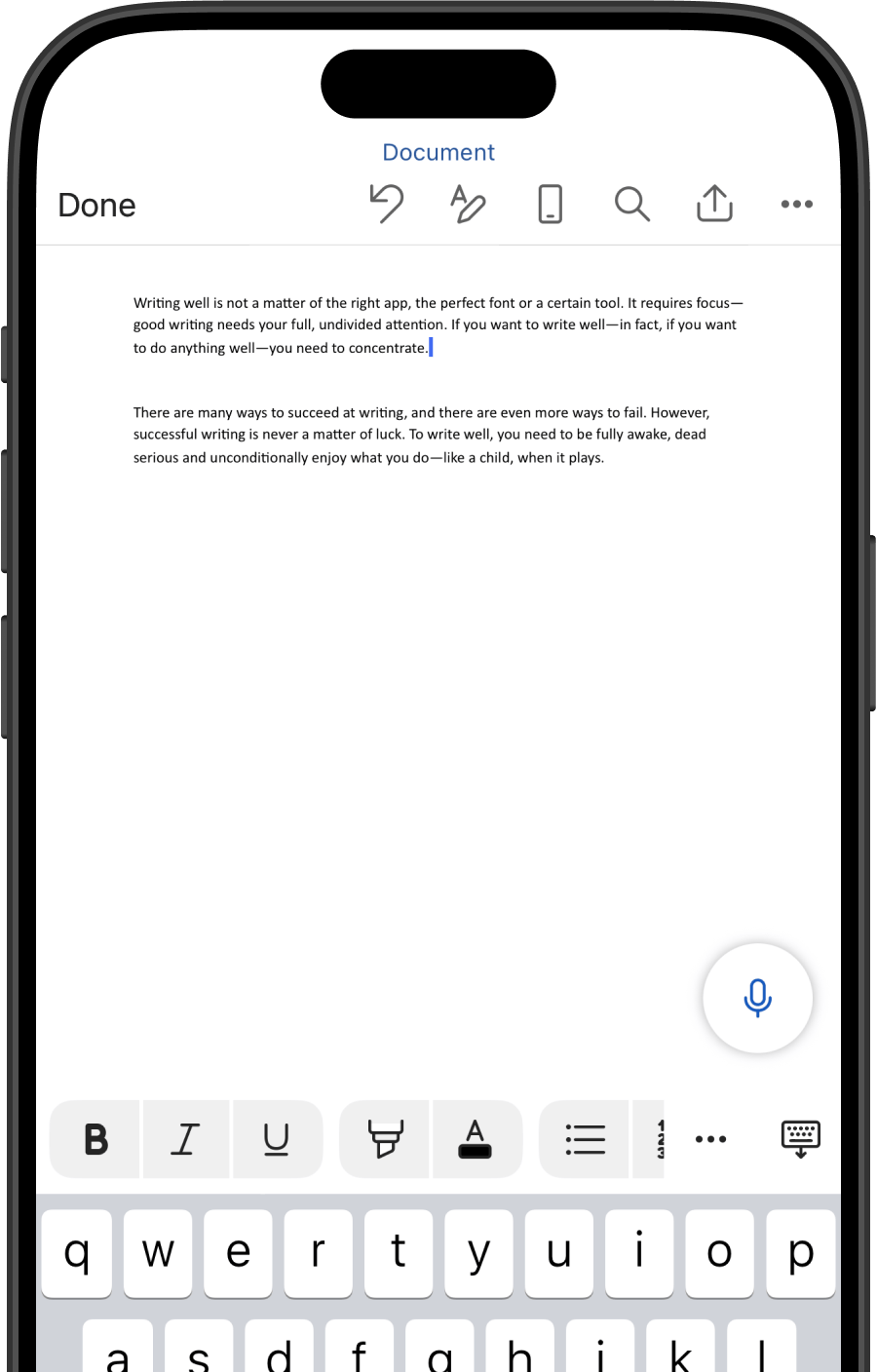 Microsoft Word für iOS
